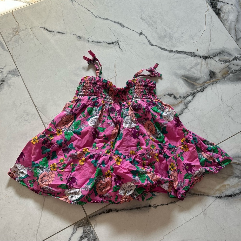 Janie and Jack Pink Floral Kids Blouse